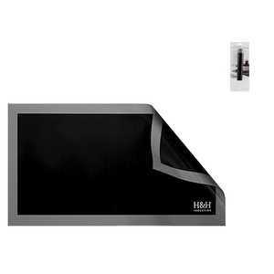 Protecteur de plaque à induction H&H noir 30x40 cm en fibre de verre enduite de silicone antidérapant résistant à la chaleur pour plaques à induction - Product Image 1