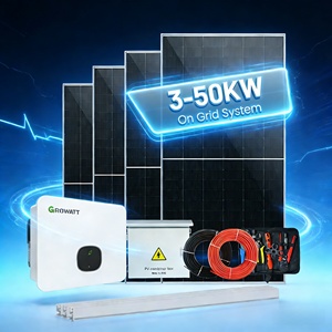 Système solaire photovoltaïque à haute efficacité sur réseau 3kW-50kW Système solaire complet pour la maison avec contrôleur MPPT et batterie lithium-ion - Product Image 1