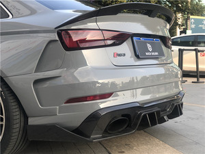 ชุดเสริมกันชนหน้าคาร์บอนไฟเบอร์ สำหรับ Audi RS3 รุ่นใหม่ ZNDR พร้อมลิ้นกันชนหน้าและดิฟฟิวเซอร์ สปอยเลอร์ ปี 2017-2024 - Product Image 6
