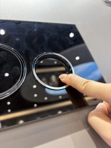 GL-003-BLACK che giấu Phễu thoát nước với Dual <span class=keywords><strong>Push</strong></span> Buttons Hot Bán Vòng Glass tấm tuôn ra cho phòng tắm nhà vệ sinh - Product Image 3