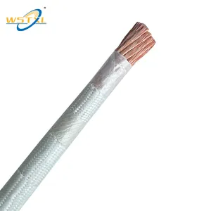 50mm Reinforced Mica Braided Wire With 5 Layers Protective System To Insulate High Temperature Resistant Wire