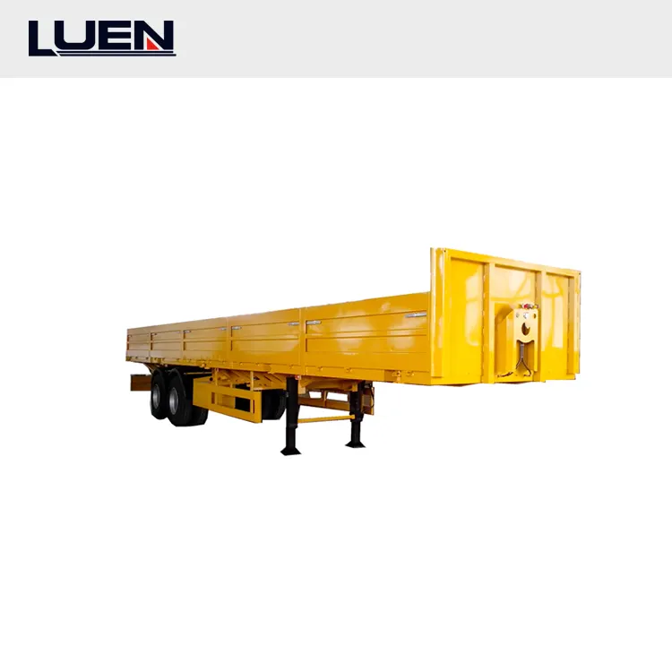 Q235A/5mm steel sheet Box Drop Dump Tipper Transport Flatbed Container Heavy Cargo brake light reflector trailer capacity 40t