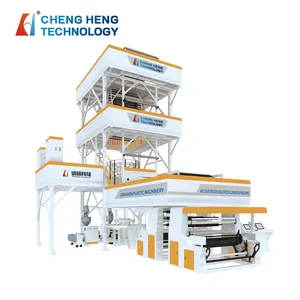 Three-to Seven-Layer Co-Extruding Traction Rotation Blown Film Machine