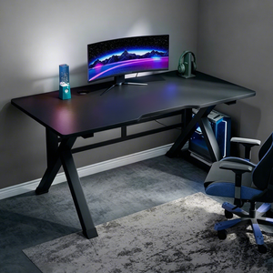 Ensemble Table et Chaise de Gaming PC Moderne Grande Taille Personnalisable, Design Modulaire, Hauteur Réglable, Pieds en Acier 40mm pour Bureau et Jeux - Product Image 6