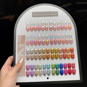 Ensemble de poudres Aurora Illusion à haute luminosité, 48 couleurs, <span class=keywords><strong>poudre</strong></span> pigmentée miroir magique clair de lune pour la décoration des ongles DIY - Product Image 2