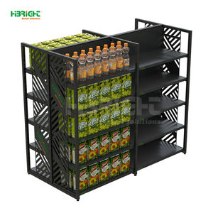 Estante metálico de supermercado de doble columna de alta resistencia, tamaño personalizable de un solo lado de alta capacidad, fácil montaje - Product Image 2