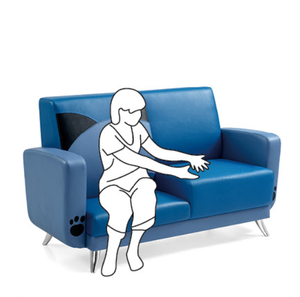 उच्च वापस अस्पताल स्वागत सोफे अच्छी गुणवत्ता इंतजार कर सोफे बड़े स्वागत कुर्सी - Product Image 2