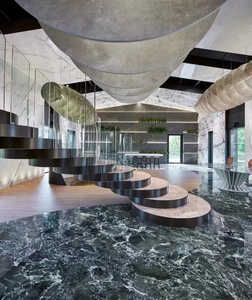 Italian Green Luxury Textured Natural Marble <b>Slab</b> Polished Marble For Home Wall Decoration - Product Image 5