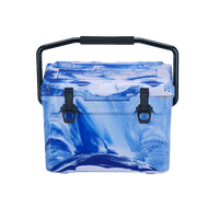 Glacière rotomoulée moderne en LLDPE de 18 litres avec coque rigide et isolation à congélation profonde pour aliments et canettes