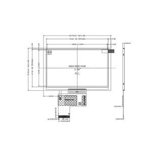 Màn Hình Cảm Ứng <span class=keywords><strong>Lcd</strong></span> Có Thể Đọc Được Ánh Sáng Mặt Trời RGB 40PIN Độ Sáng Cao 5 Inch 800*480 1000 Nits Với Bảng Điều Khiển - Product Image 6