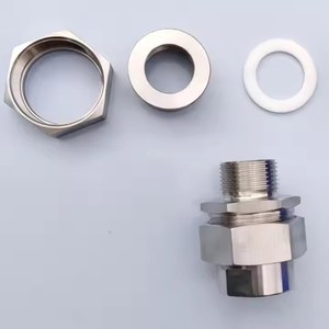 Baja nirkarat 304/316 tekanan tinggi Hex Nipple BSP NPT sama dengan benang pria pipa Fitting produk layanan mesin - Product Image 2