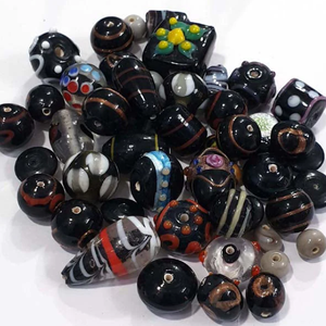 FANCY <b>BEADS</b> <b>Murano</b> <b>Glass</b> Round/Oval Lampwork Crystal <b>Beads</b> for Jewelry Making Bulk Loose Custom Color Box - Product Image 2