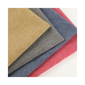 In Stock 12oz Thickened Washed Cotton <b>Canvas</b>, Vintage Fade Resistant Fabric for Bags & <b>Backpacks</b> - Product Image 1