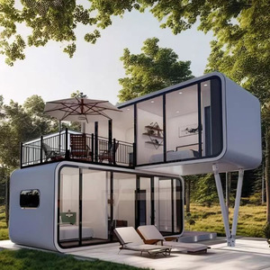 Standard Apple Cabin Modern Camping Pod Space <b>Prefab</b> Portable Mobile Capsule <b>House</b> Hotel With Bathroom Prefabricated Villa Home - Product Image 4