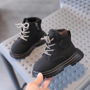 Bottes d'Hiver 2025 en Coton pour Bébés, Style École, Montantes, Doublées Polaire, Modèle Martin, pour Filles et Garçons, Enfants et Tout-Petits - Product Image 3