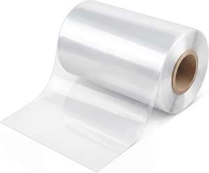 Rollo de Tubo Plano de Polietileno Transparente, Bolsas de Tubo de Polietileno de Grado Alimenticio, Película de Embalaje Personalizada Duradera con Material Grueso y Liso - Product Image 1