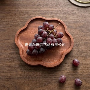 Plateau en ébène pour pétales, plateau en bois de santal pour fruits, plateau à pain, plateau à desserts japonais - vente en gros directement du fabricant. - Product Image 4