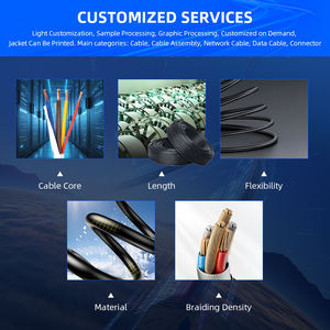 Cables de comunicación LAN de <span class=keywords><strong>Internet</strong></span> <span class=keywords><strong>CAT</strong></span> <span class=keywords><strong>6A</strong></span>, longitud personalizada, 23AWG/24AWG/26AWG - Product Image 2