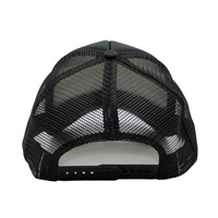 Venta al por Mayor Directa de Fábrica, Gorra Trucker de Espuma Negra de 6 Paneles con Logotipo Personalizado en Blanco, de Alta Calidad, Unisex, Gorras Deportivas