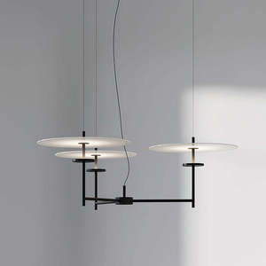 Modern Minimalist Three Head Chandelier <b>Led</b> <b>Lights</b> Round Pendant For Living Room Hotel Villa Clubhouse - Product Image 1