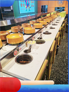 Nastro trasportatore del macchinario di controllo della velocità di rotazione per Sushi e Hot Pot Restaurant - Product Image 3