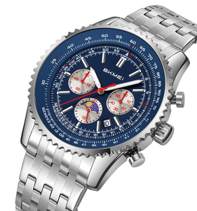 Skmei 9348 Montre-bracelet analogique à quartz de luxe pour hommes, montre étanche à cadran avec date automatique, personnalisée en gros - Product Image 4