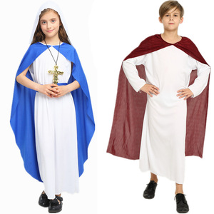 Costumi di Halloween mascherata per i ragazzi ragazze abiti sacerdoti padri missionari in gesuita costumi di cristianesimo per i bambini - Product Image 3