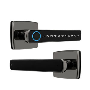 Serrure de poignée de porte Sinovo de haute qualité Tuya BLE sans clé avec empreinte digitale, mot de passe et clavier, avec mode passage pour la sécurité - Product Image 1