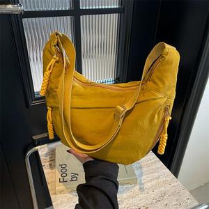 Dumpling <b>Bag</b> 2026 New Style Casual Shoulder Back <b>Bag</b> for Commuting <b>Tote</b> <b>Bag</b> Simple Crossbody <b>Bag</b> - Product Image 1