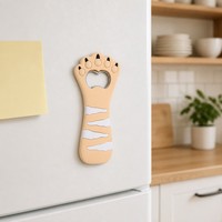 Décapsuleur de bouteille de bière en PVC souple en forme de patte de chat 3D personnalisé, directement de l'usine, faible MOQ, ergonomique, en métal, outil de bar