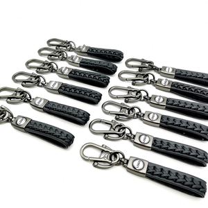 Wholesale Car Keyrings Leather Lettering Keychain for Car Brands Keyrings Metal <b>Key</b> <b>Ring</b> With <b>Customized</b> Logo Keychain - Product Image 2