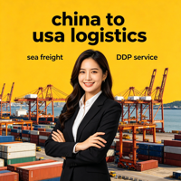 Livraison efficace de fret maritime LCL+Express DDP Chine-USA pour marchandises commerciales avec assistance 24h/24 et 7j/7 et assurance