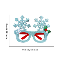 Lunettes décoratives mini sapin de Noël vert avec monture jaune, accessoire de costume mignon pour dîner de Noël en famille, photos de vacances et fêtes d'enfants
