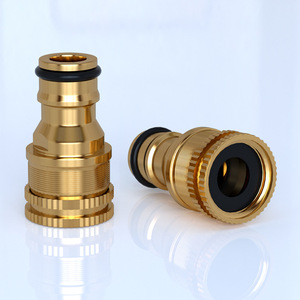 Conector de latón para grifo de fregadero, tubo de agua de 12-16mm, accesorio universal tipo chupete - Product Image 1