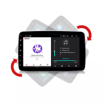 Lecteur multimédia Android universel 1 Din 9 10,1 pouces, lecteur DVD de voiture, cadre rotatif à 360 degrés, autoradio rotatif
