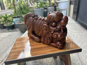 ช่างฝีมือพื้นบ้านแกะสลักพิกเซียะบนไม้เนื้อแข็งและงานฝีมือไม้ไผ่ผลิตภัณฑ์ไม้ของเล่นเก้าอี้เรียนรู้ - Product Image 3