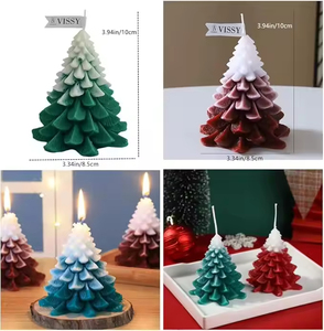 Vela Aromática de Cera de Soja con Forma de Árbol de Navidad 3D Personalizada para Decoración del Hogar y Recuerdos de Fiesta con Aroma a Árbol de Navidad - Product Image 2