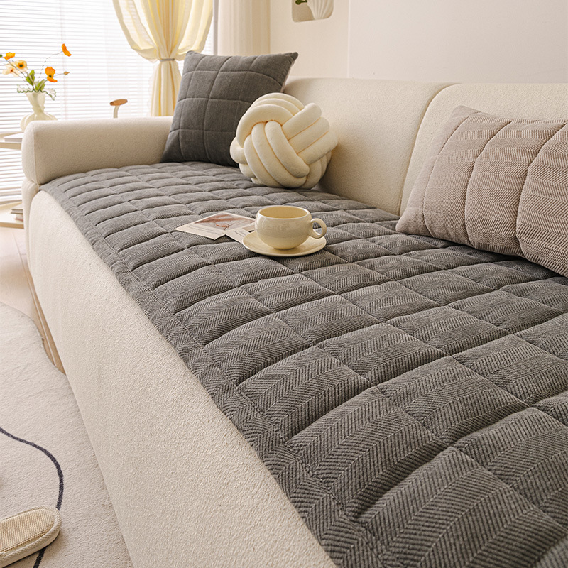 Checkered herringbone pattern - dark gray