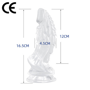 New Style CE Certified TPE Transparent Simulation <strong>Small</strong> Size Dildos Novelty Design Adult Masturbation Crystal Monster Dildos - Product Image 1