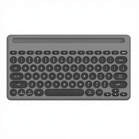 Teclado Ergonómico Inalámbrico Multidispositivo con Interfaz RF, Ultrafino, Tamaño Completo, Soporte para Tablet, Combo de Ratón y Alfombrilla, para Teléfono/Mac - En Stock