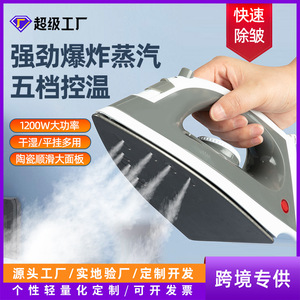 Steam Iron Stainless Steel Soleplate 0.9L 1300W Electric Dry Wet Dual Use Household Garment Steamer - Product Image 4