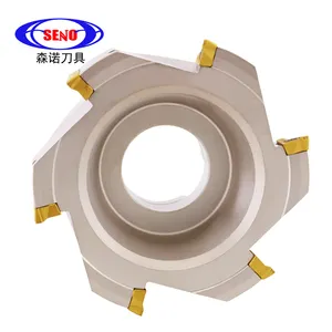 Indexable Face Milling Cutters 90 Degree Standard Pitch 12 Cutting Edges For Stainless Steel Cast