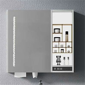 מודרני ארון רחצה מודולרי בסגנון נורדי מודרני סט עם כיור ומראה מיוצר באופן מקצועי במחיר נחמד - Product Image 4