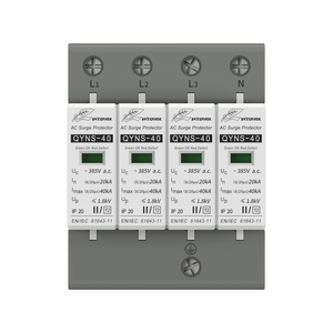 Wzqysl QYNS-40-385V-4P Chất lượng cao 3p 275V/385V/440V sấm sét SPD sét tăng arrester - Product Image 1