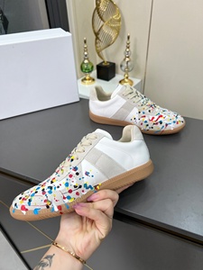 Chaussures de course de luxe sur mesure en cuir véritable blanc avec lacets, semelle extérieure en caoutchouc, pour l'entraînement d'automne, motif encre <span class=keywords><strong>graffiti</strong></span> éclaboussante, polyvalentes - Product Image 5