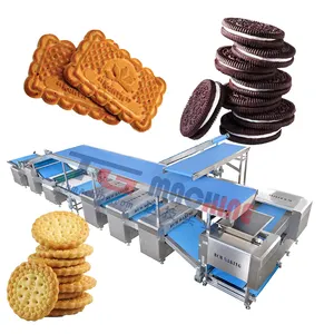 High efficiency automatic small walnut butter cookies biscuits sandwich making machine price supplier