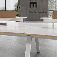 WESOME Poste de travail moderne pour le personnel Table de bureau ouverte Table de bureau modulaire Mobilier de bureau Poste de travail