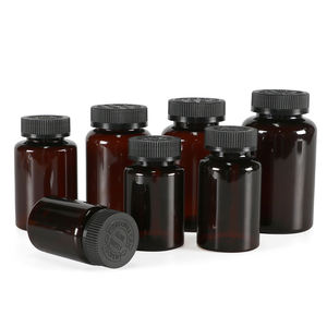 Récipient HDPE noir direct d'usine 150-200ml avec capuchon à double verrouillage, pot <span class=keywords><strong>de</strong></span> col <span class=keywords><strong>de</strong></span> 47mm bouteille <span class=keywords><strong>de</strong></span> supplément - Product Image 6