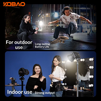 Kdbao100W Lampe d'appoint légère et portable à température de couleur réglable (2700K-6500K) avec fonction Power Bank pour la photographie