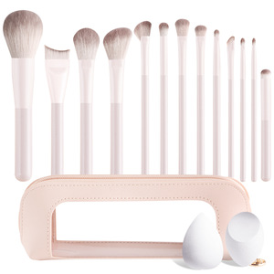 Juego <span class=keywords><strong>de</strong></span> <span class=keywords><strong>Brochas</strong></span> <span class=keywords><strong>de</strong></span> <span class=keywords><strong>Maquillaje</strong></span> <span class=keywords><strong>de</strong></span> Viaje <span class=keywords><strong>de</strong></span> Alta Calidad, 13 Piezas, Kit Profesional Completo, <span class=keywords><strong>Brochas</strong></span> para Base, Sombra <span class=keywords><strong>de</strong></span> Ojos, Rubor, Rostro Completo - Product Image 1
